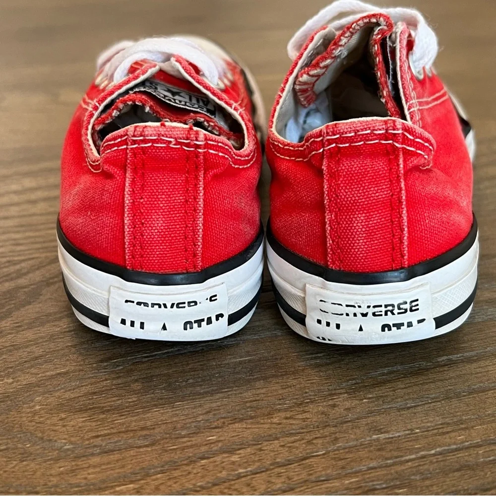 Red Converse Chuck Taylor All Star Sneakers - Picture 8 of 10